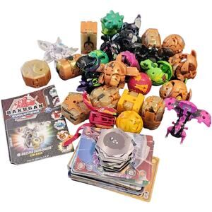 Bakugan Lot‎ 25+ Pieces Battle Brawlers Cards Game Parts